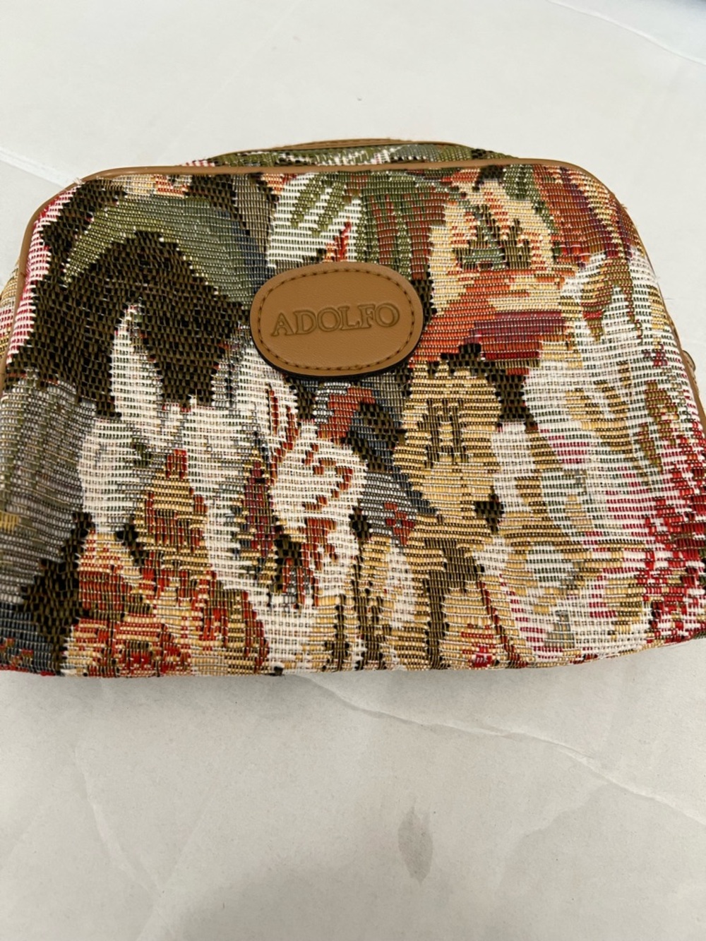 Adolfo Floral Tapestry Cosmetic Bag - Multicolor